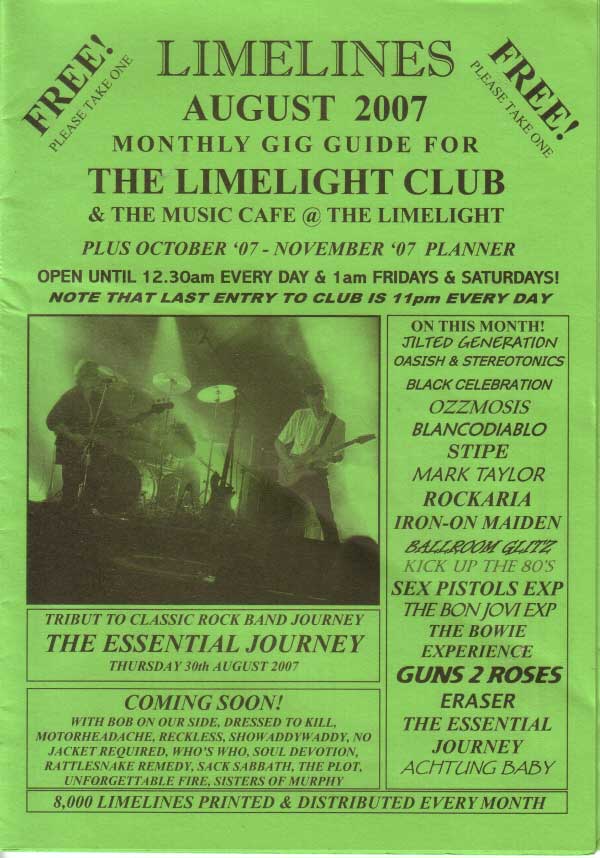 The Limelight Club 1. Please click for www.crewe-limelight.co.uk